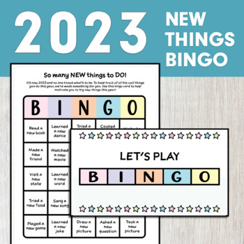 Preview of New Year Bingo! 2023