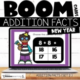 New Year Boom Cards™ Addition Facts to 20 Set 2