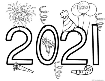 New Year Bucket List and Coloring Sheet 2020 - 2023 | TpT