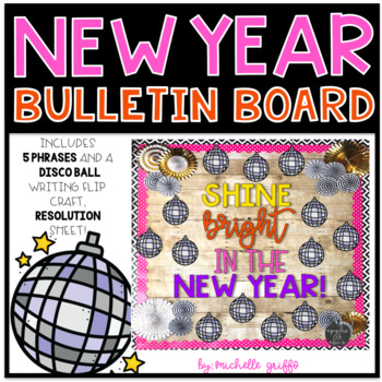 New Year Bulletin Board 2022 New Years Bulletin Board Craft | TPT