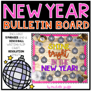 Preview of New Year Bulletin Board 2024 New Years Bulletin Board Craft 