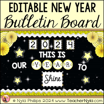 Preview of New Year Bulletin Board 2024 | This is our Year to Shine