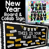 New Year Bulletin Board & Collaborative Sign