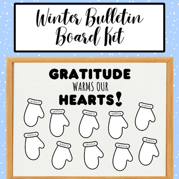 Preview of New Year Bulletin Board Kit, Gratitude Activity, Winter Bulletin Board, 50 Pages