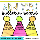 New Year Bulletin Board with Digital Goal-Setting