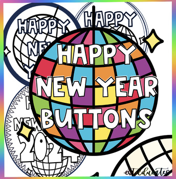 Preview of New Year Buttons