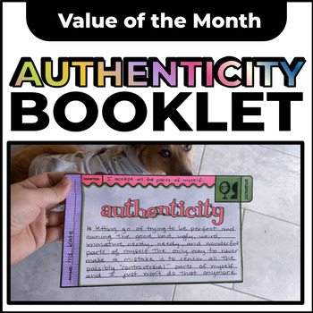 Preview of New Year Character Education SEL Restart 4 Middle School | Authenticity Booklet