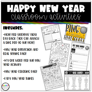 Preview of New Year Classroom Bundle