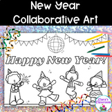 New Year Collaborative Art - Coloring Project