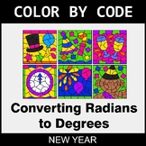New Year Color by Code - Converting Radians to Degrees