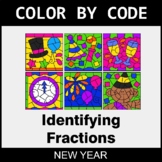 New Year Color by Code - Identifying Fractions