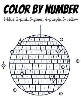 The Disco Ball Paint By Numbers - Numeral Paint Kit