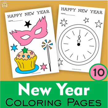 Preview of New Year Coloring Pages