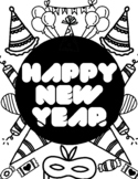 New Year Coloring Sheets