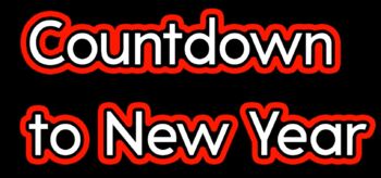 Preview of New Year Countdown - modified for children with CVI