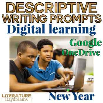 Preview of New Year Writing Prompts Digital