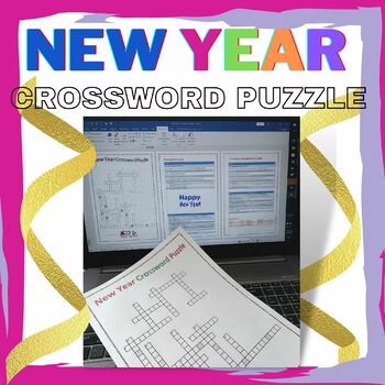 Preview of New Year Crossword Puzzle with Answers