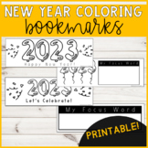 New Year Doodle Coloring Bookmarks - Easy & Fun Printable!