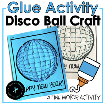 Preview of Dot Glue Disco Ball New Year Craft