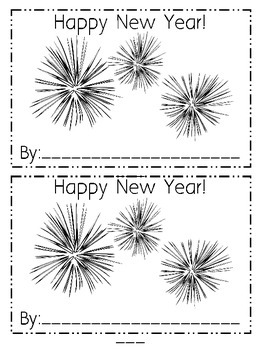 Preview of New Year Emergent Reader