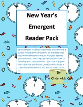 Preview of New Year Emergent Reader Pack