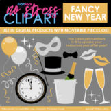 New Year Fancy Clip Art (Digital Use Ok!)