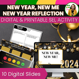New Year Goal Reflection Activity | Grades 6th, 7th SEL Activity