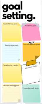Preview of New Year Goal Setting - A Social Emotional Learning Activity