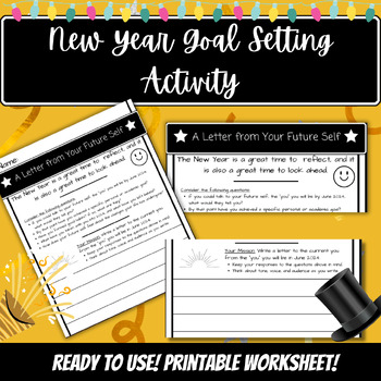 Preview of New Year Goal Setting Activity