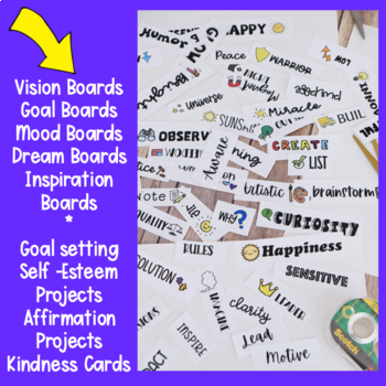 Vision Board Confidence Affirmation Cards Goal Cards Vision Board  Printables Motivation Cards Inspiration Printables 