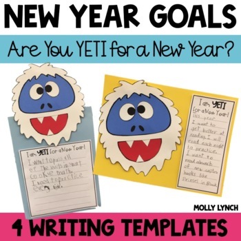 Preview of New Year Goal Setting Craft Are You YETI for New Year?