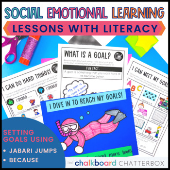 Preview of New Year Goal Setting Lessons with Literacy | Social Emotional Learning