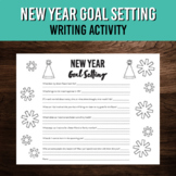 New Year Goal Setting Printable Writing Prompts | 2024 Gro