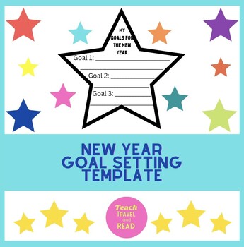 Preview of New Year Goal Setting Star Template