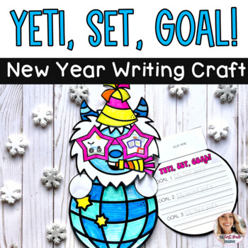 Preview of New Year Goal Setting Yeti Writing Craft