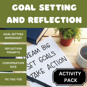 Preview of New Year Goal Setting and Reflection Activity Pack