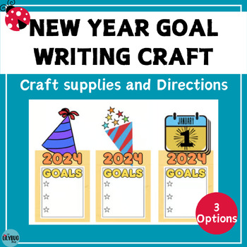 Preview of New Year Goal Writing and Craft // January Craft Project