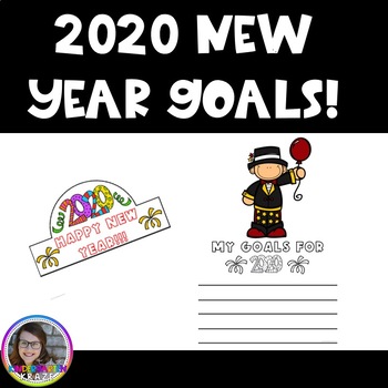 Preview of New Year Goals 2020 Hats and Craftivity!