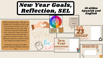 Preview of New Year Goals, Reflection, SEL