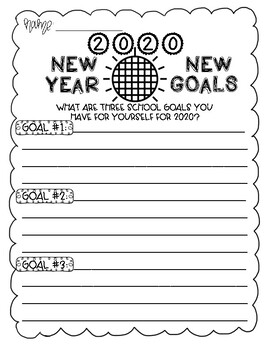 New Year Goals Template from ecdn.teacherspayteachers.com