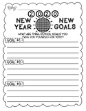 New Year Goals Sheet