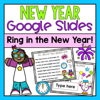 Preview of New Year Google Slides (Distance Learning)