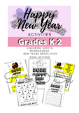 New Year Holiday Activity Worksheets