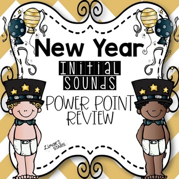 Preview of New Years 2024 Initial Sounds Review Power Point