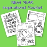 New Year Inspirational Activity Packet to Motivate Middle 