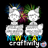 New Year Kids craftivity 2024
