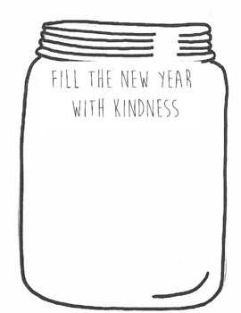 Preview of New Year Kindness Resolution Jar