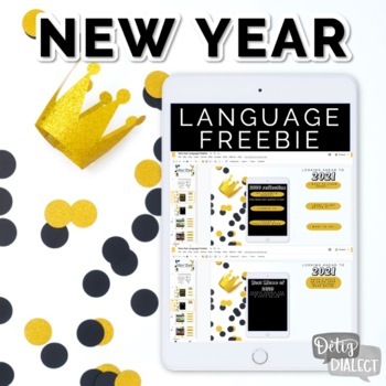Preview of New Year Language Freebie