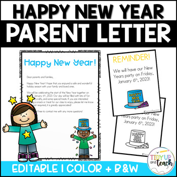 Preview of New Year Letter for Parents