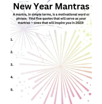 Preview of New Year Mantras